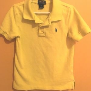 Boys Yellow Ralph Lauren Polo
